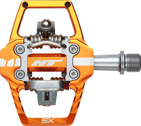 HT T1-SX BMX-SX Pedals - Dual Sided Clipless with Platform Aluminum 9/16