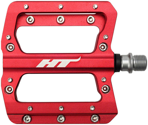 HT AN14A Nano Pedals Platform Aluminum 9/16 Red