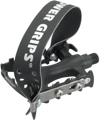 Power Grips Sport Pedal Kit - Plastic 9/16 Black