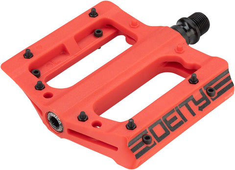 Deity Compound Pedals Platform Composite 9/16 Red/Black