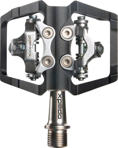 Xpedo Baldwin Pedals Dual Sided Clipless with Platform Aluminum 9/16 Black