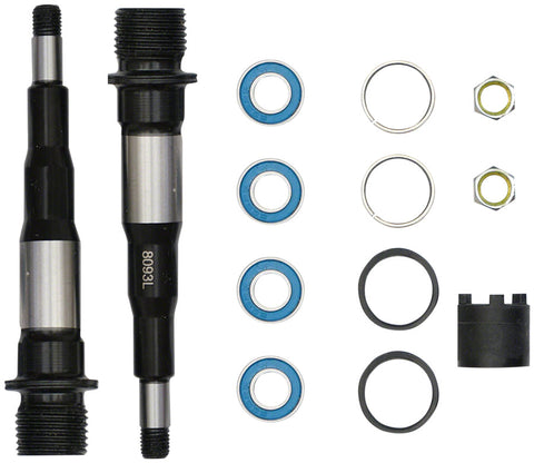 LOOK Spindle and Bearing Assembly - Steel Right and Left X-Track