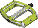 Spank, Spoon 100, Platform Pedals, Alloy body, Steel axle, 100mm x 105mm, Green