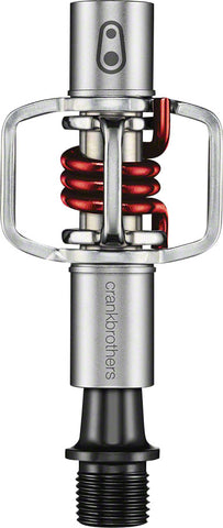 Crank Brothers Egg Beater 1 Pedals - Dual Sided Clipless, Wire, 9/16", Red