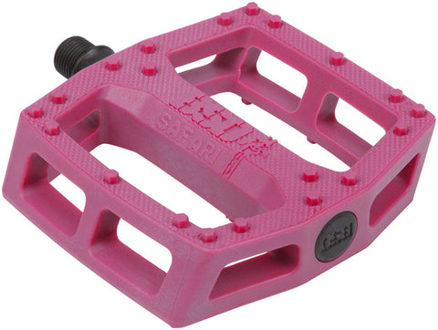 BSD Safari Pedals - Platform Composite/Plastic 9/16 Berry