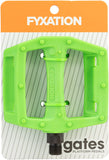 Fyxation Gates Pedals Platform Plastic 9/16 Green