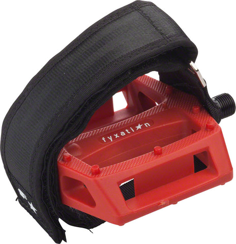 Fyxation Pedal and Strap Kit Pedals Platform Composite/Plastic 9/16 Red