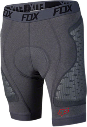 Fox Racing Titan Race Protective Short Liner: Gray MD