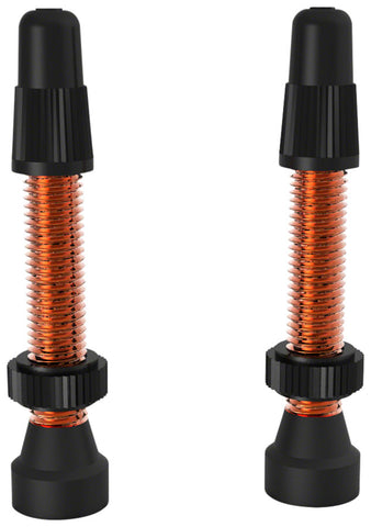 WTB Aluminum TCS Tubeless Valves 34mm Orange Pair