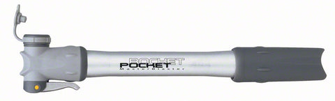 Topeak Master Blaster Pocket Rocket Frame Pump: Silver/Black