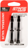 Stan's NoTubes 55mm Tubeless Valves Pair Black