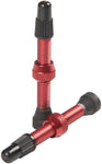 Stan's NoTubes 44mm Tubeless Valves Pair Red