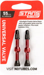 Stan's NoTubes 55mm Tubeless Valves Pair Red