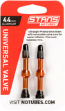 Stan's NoTubes 44mm Tubeless Valves Pair Orange