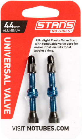 Stan's NoTubes 44mm Tubeless Valves Pair Blue