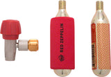 Planet Bike Red Zeppelin Inflator Includes Two Threaded 16g Cartridges and