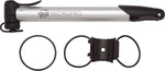 Planet Bike MicroPro Mini Frame Pump with Bracket Presta/Schrader Silver/Black