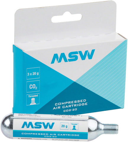 MSW CO220 CO2 Cartridge 20g 3 Pack