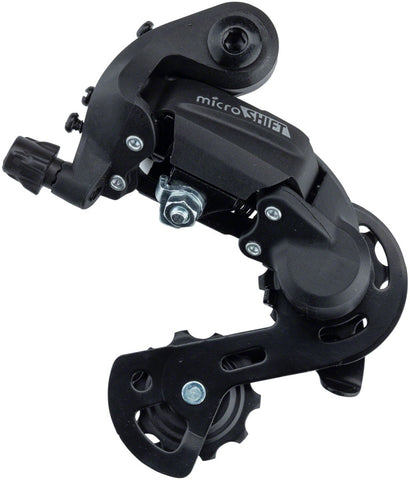 microSHIFT M21 Rear Derailleur - 67 Speed Short Cage Black