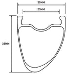 WHISKY No.9 GVL Front Wheel 700 12 x 100mm CenterLock Carbon