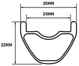 WHISKY No.9 30w Front Wheel 27.5 15 x 100mm 6Bolt/CenterLock Matte