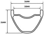 WHISKY No.9 36w Front Wheel 27.5 15 x 110mm Boost 6Bolt/CenterLock