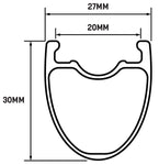 WHISKY No.9 30d Front Wheel 700 12 x 100mm 6Bolt/CenterLock Matte