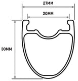 WHISKY No.9 30d Front Wheel 700 12 x 100mm 6Bolt/CenterLock Matte