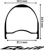 Velocity Quill Rim - 700 Rim Black 32H Clincher