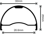 Velocity Blunt SS Rim 29 Disc Black 28h Clincher