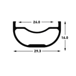 Stan's No Tubes Arch MK3 Rim 27.5 Disc Black 32h
