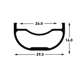 Stan's No Tubes Arch MK3 Rim 27.5 Disc Black 32h