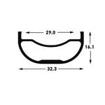 Stan's No Tubes Flow MK3 Rim 26 Disc Black 32h