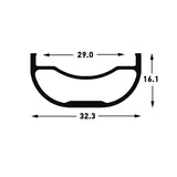 Stan's No Tubes Flow MK3 Rim 26 Disc Black 32h