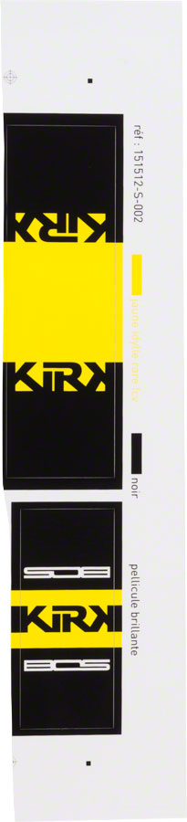Bos Suspension Kirk2 Rear Shock Decal Kit Yellow – H8BIKES
