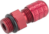 FOX AutoSag Air Schrader Valve Assembly 5/1632 ORB without Cap Red