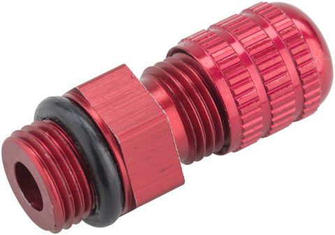 FOX AutoSag Air Schrader Valve Assembly 5/1632 ORB without Cap Red