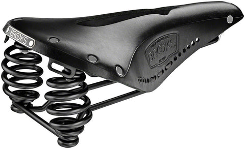 Brooks Flyer Saddle - Steel Carved Black