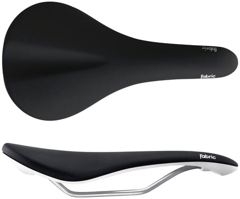 Fabric Scoop Shallow Saddle Chromoly Black/White