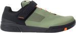 Crank Brothers Stamp SpeedLace Men's Flat Shoe - Green/Orange/Black Size 8