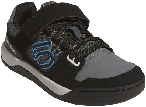 Five Ten Hellcat WoMen's Clipless Shoe GRAY Five/Black/Shock Cyan 6