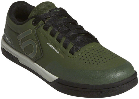 Five Ten Freerider Pro Men's Flat Shoe Strong Olive/Raw Khaki/Ash Silver 6