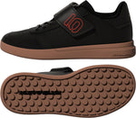 Five Ten Sleuth DLX Kids Flat Shoe Black/Scarlet/GRAY Four Youth 13K