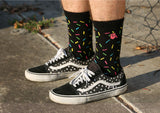 Fist Handwear Sprinkles Crew Sock - Black/Multi-Color Large/X-Large