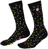 Fist Handwear Sprinkles Crew Sock - Black/Multi-Color Small/Medium