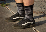 Fist Handwear Covert Camo Crew Sock - Black/Gray Large/X-Large