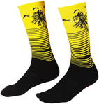 Fist Handwear Miami: Phase 2 Crew Sock - Black/Yellow Small/Medium