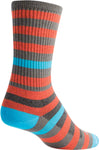 SockGuy Crew Metro Socks 6 inch Orange/GRAY