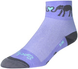 SockGuy Classic e Luv Socks 2 inch Purple WoMen's