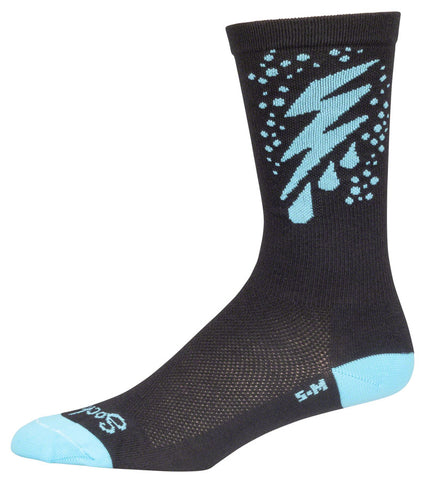 Salsa Gravel Story Socks - Black/Blue Small/Medium